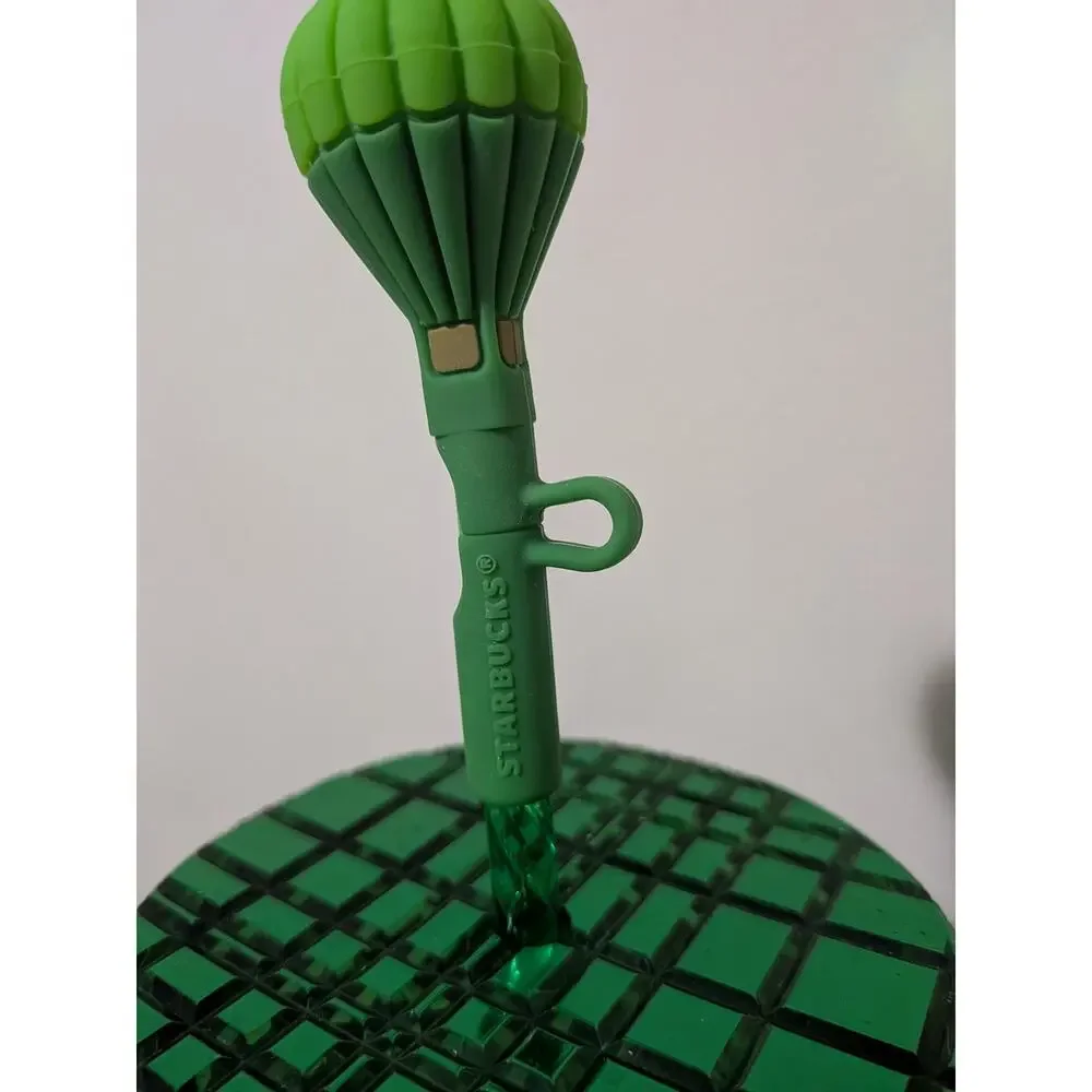 Starbucks Wicked Emerald City Tumbler 24oz Venti Green Hot Air Balloon NWOT